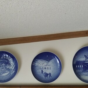 Vintage, Antigo, placas de parede, Copenhagen, Porcelana, Fabricado na Dinamarca