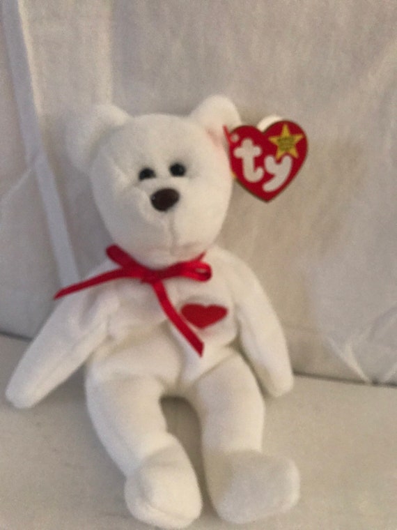 white valentino beanie baby