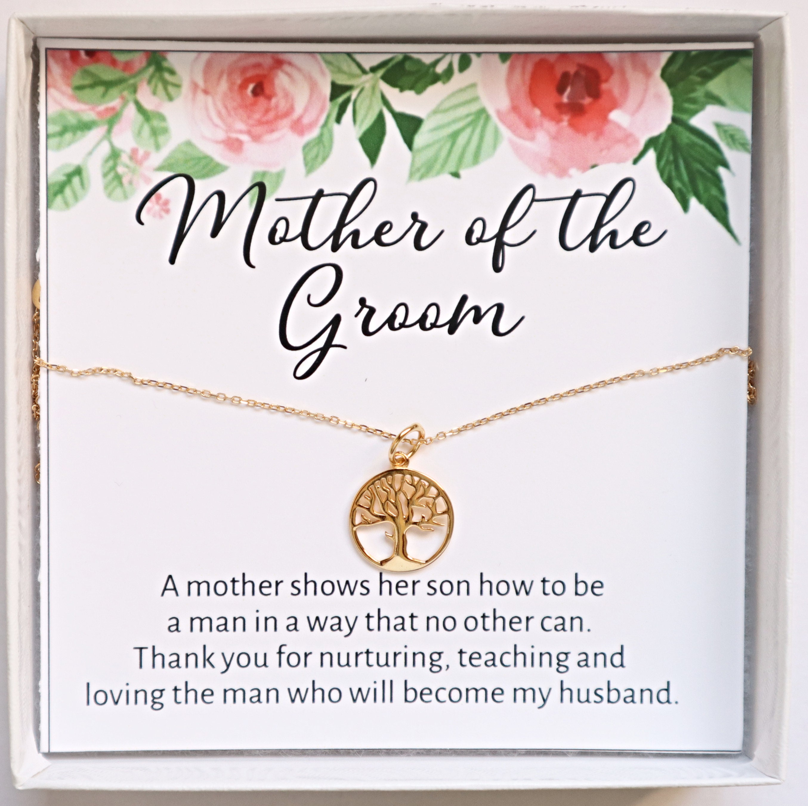 Gift for Mother of Groom from Bride On wedding Day Family 