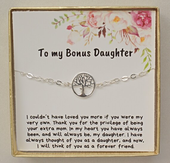 Bonus Daughter Gift From Stepmom Family Tree Bracelet Etsy Bonus Daughter Gift From Stepmom Family Tree Bracelet Etsy