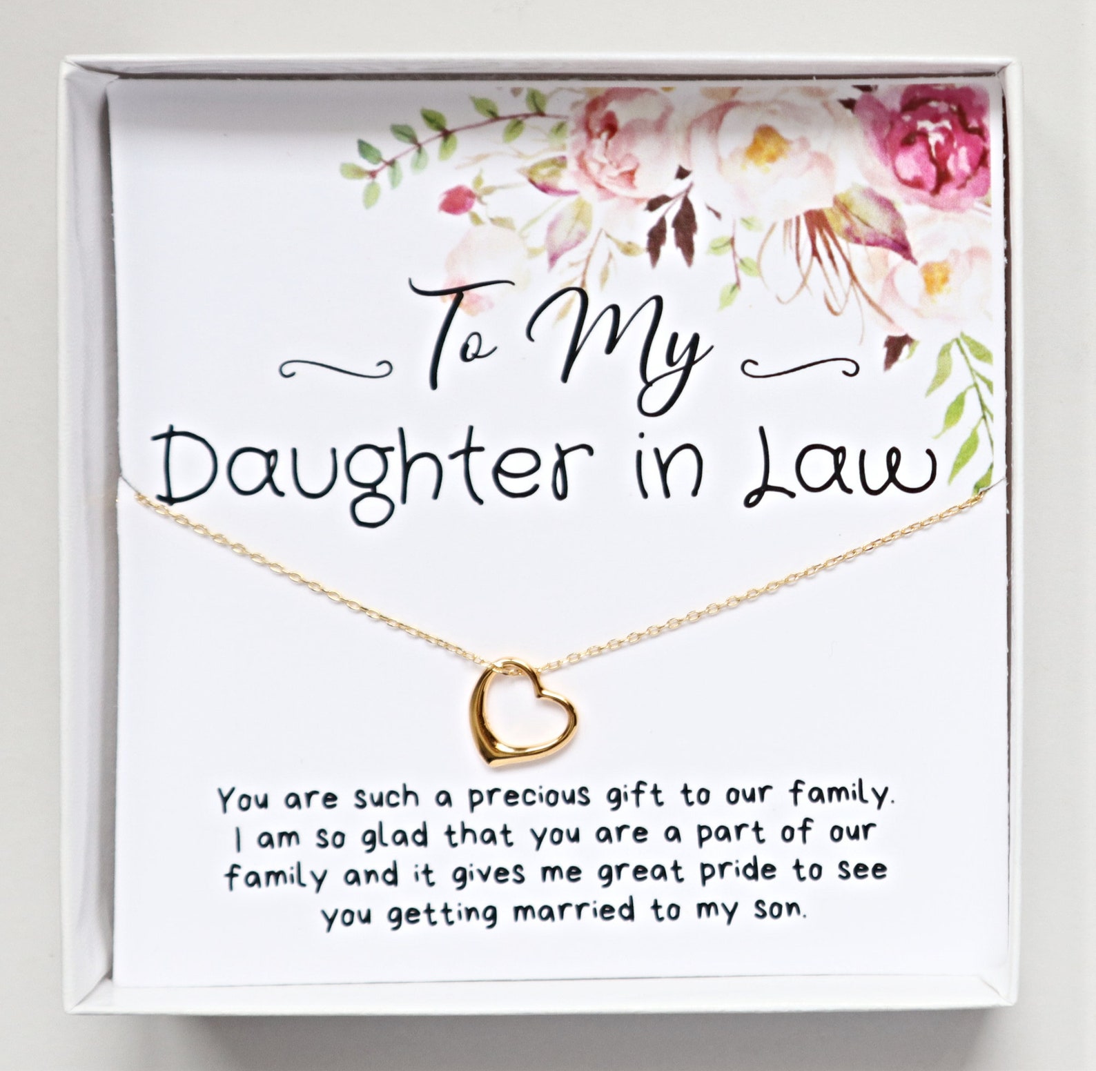 Daughter in Law Wedding Gift Necklace Gift for Bride From Etsy