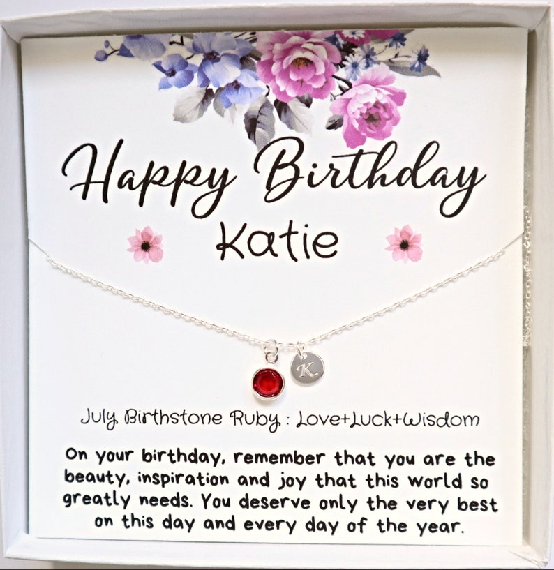  july birthday gifts july birthday jewelry necklace gift for etsy