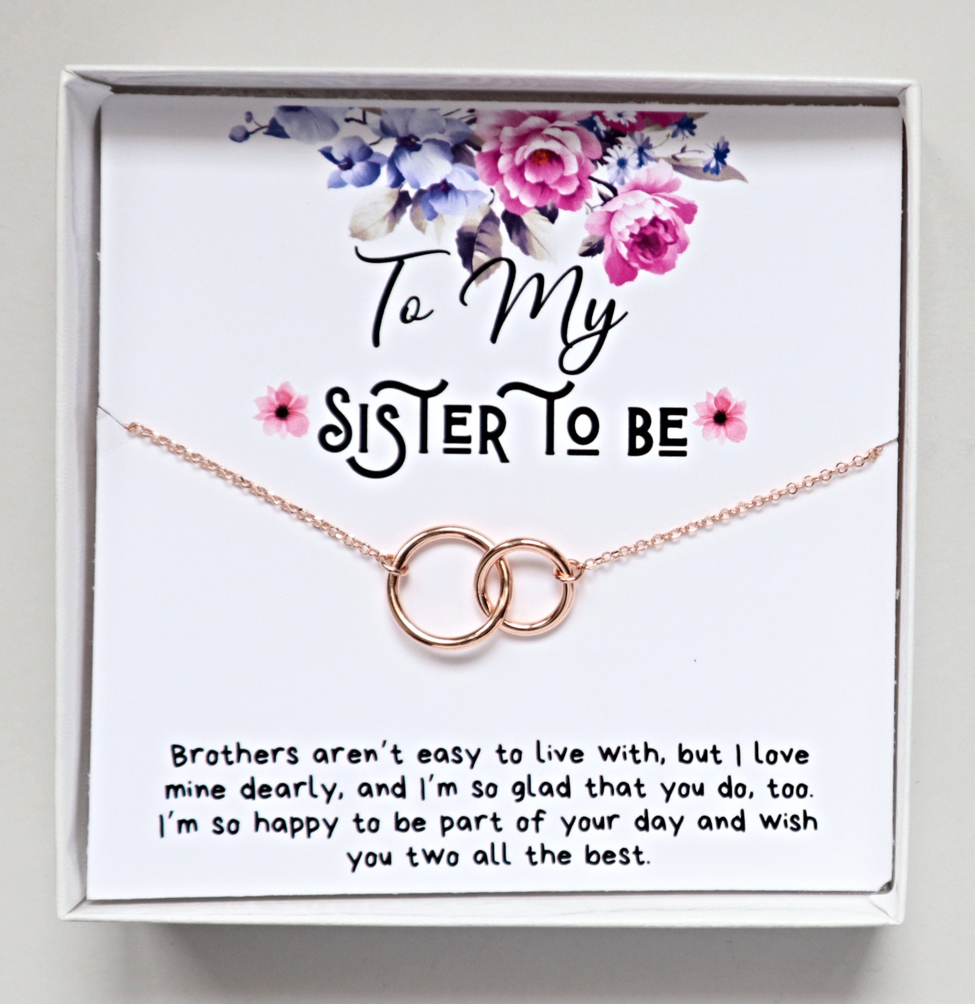 Gift for Bride From Sister in Law Wedding Gift Necklace for Etsy