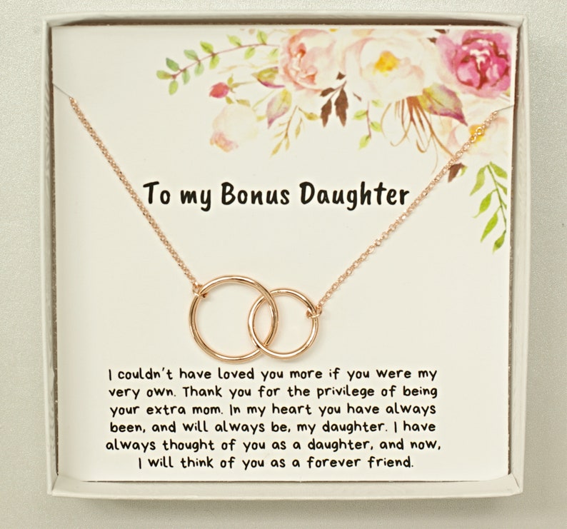 Bonus Daughter Gift Necklace Sterling Silver Gold Etsy
