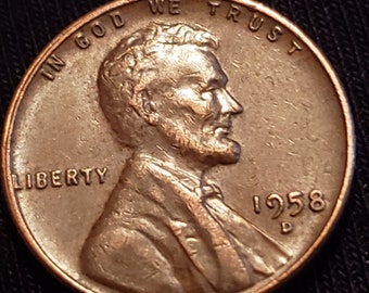 1958 Lincoln Cent coin no 6030