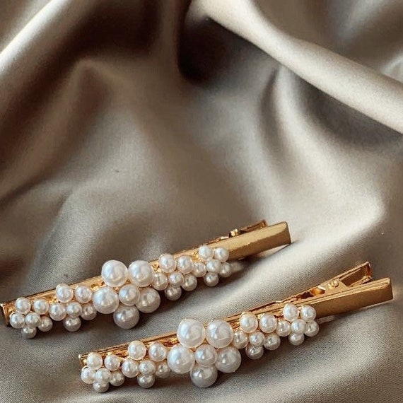 Vintage pearl hair clip new arrivals