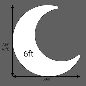 6ft Half Moon achtergrond digitale sjabloon