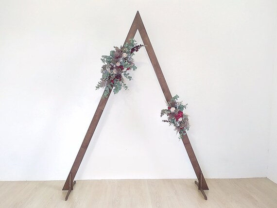 Triangle Wedding Arch Wooden Arch Wedding Backdrop Outdoor Etsy