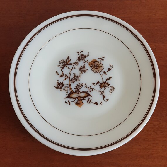 Vintage 1970s JAJ Pyrex Brown Vine Plates X6 Mid Century | Etsy