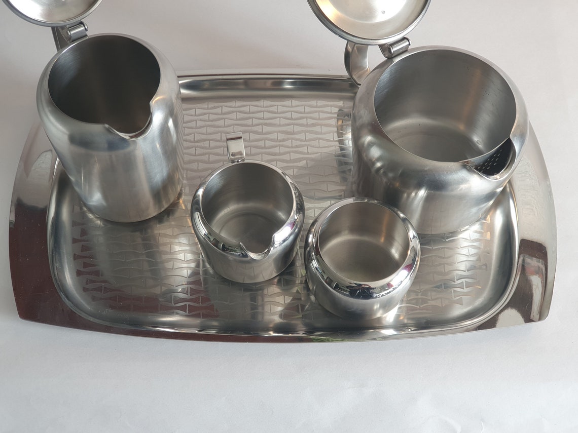 Vintage 1970s Old Hall Stainless Steel 'Stirling' Tea Etsy