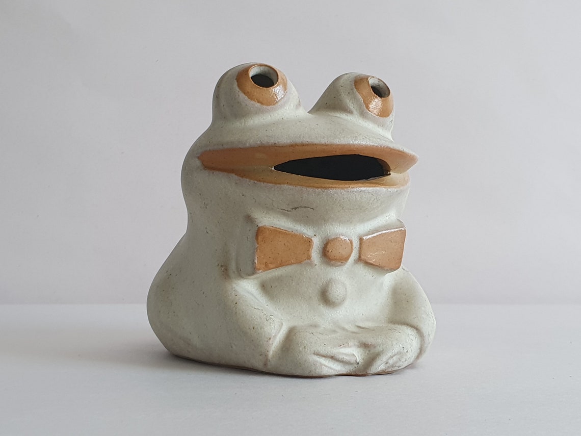 Vintage 1970s Shelf Studio Pottery Halifax Frog Money Box Etsy