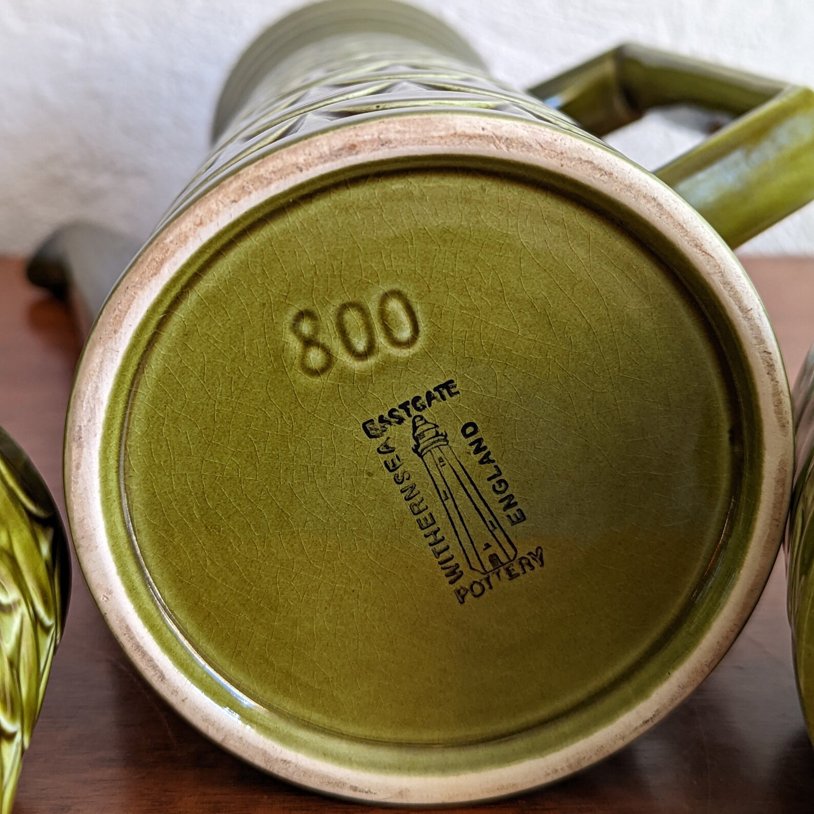 Vintage 1960s / 1970s Eastgate / Withernsea Pottery Jade Green Etsy UK