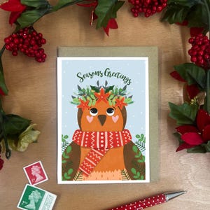 Robin Christmas Card – Seasons Greetings Design