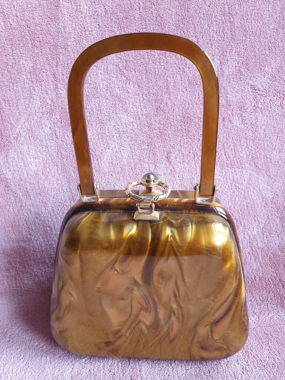 Stylecraft Miami Lucite handbag/box bag