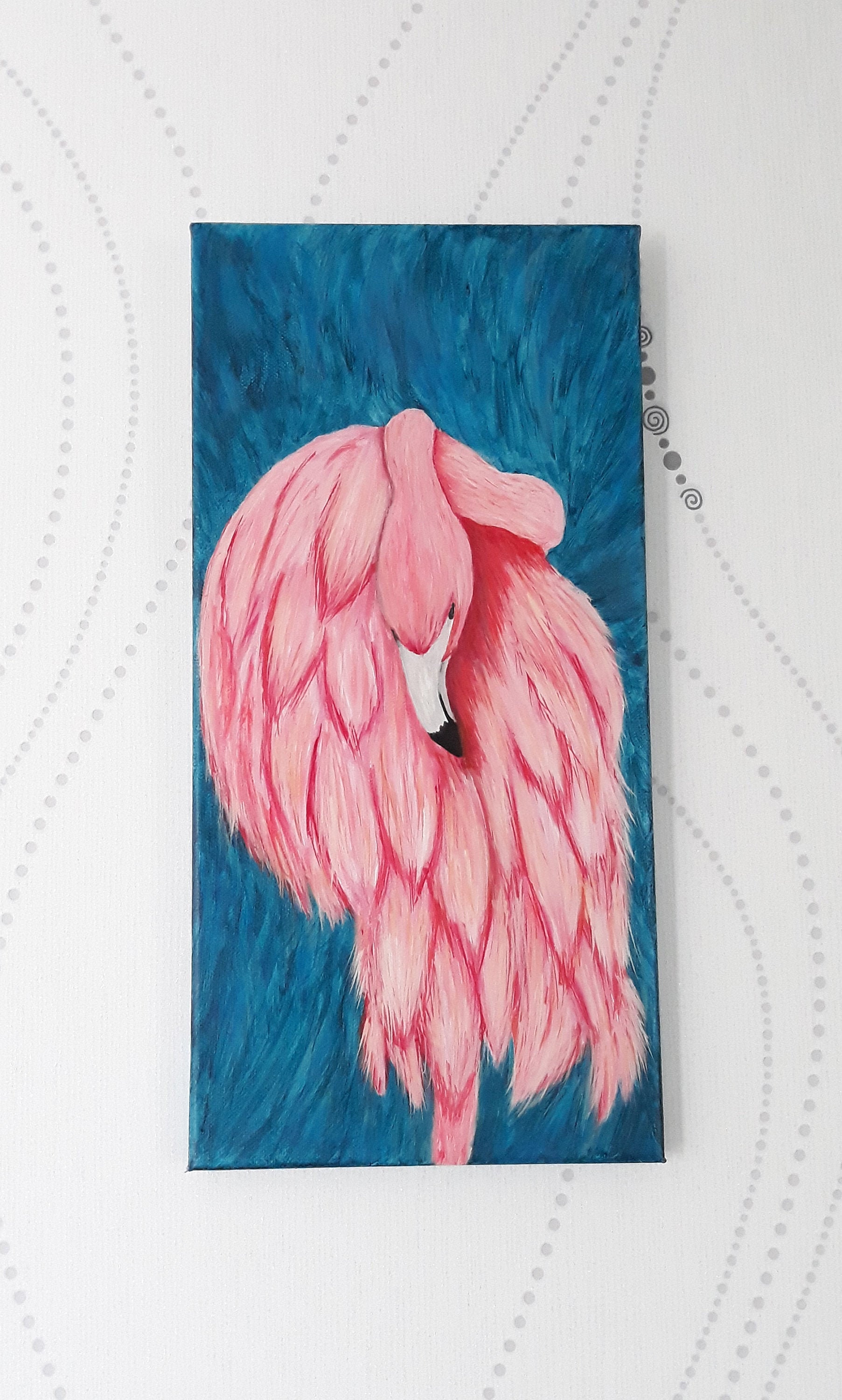 Tableau Flamant Rose