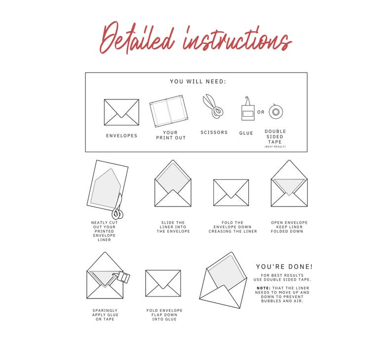Envelope Guide Print Printable A7 Wedding Envelope Liner With Blue and Pink Flowers for Euro ...