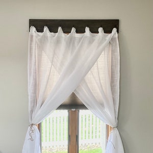 Curtain Hanger,Rustic Farmhouse Tab Curtain Hooks/Curtain Rod