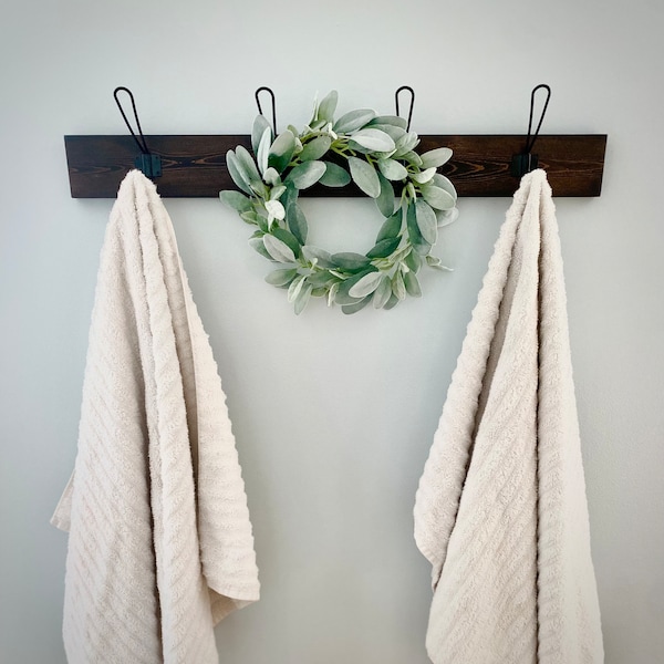 Farmhouse Towel Hook/Entry Way Coat Hook