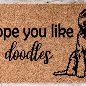 Doodle doormat, Goldendoodle doormat, Home doodle doormat, dog mom doormat, dog lover doormat, housewarming gift, goldendoodle, labradoodle
