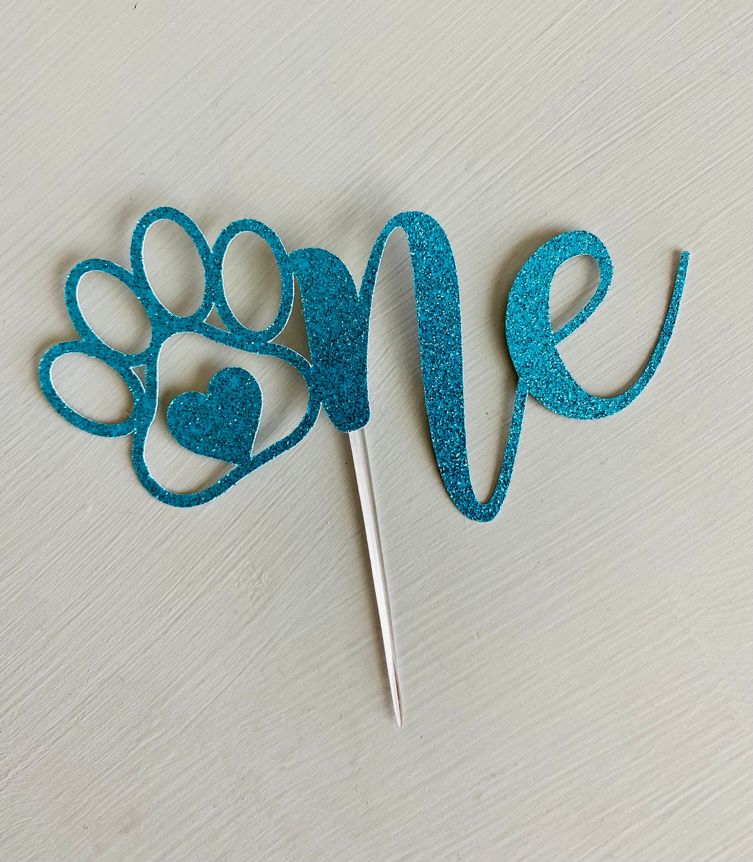 Dog cake topper dog 1st birthday dog birthday decor dog paw | Etsy