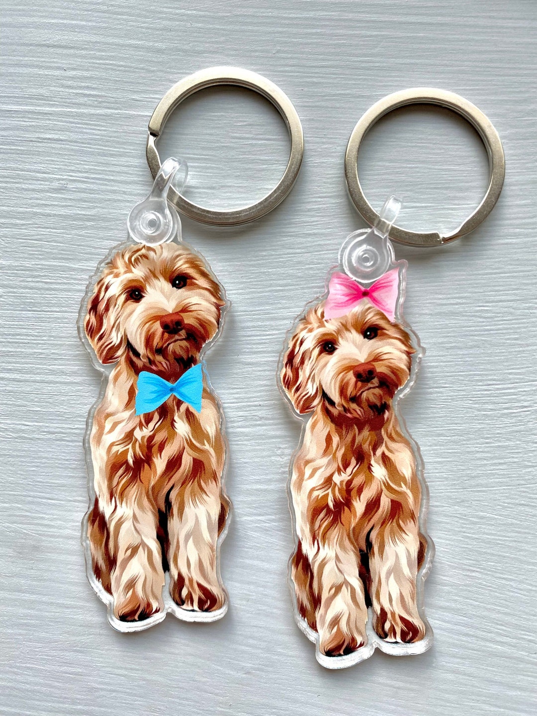 Doodle Keychain Doodle Keychain Labradoodle Keychain Goldendoodle
