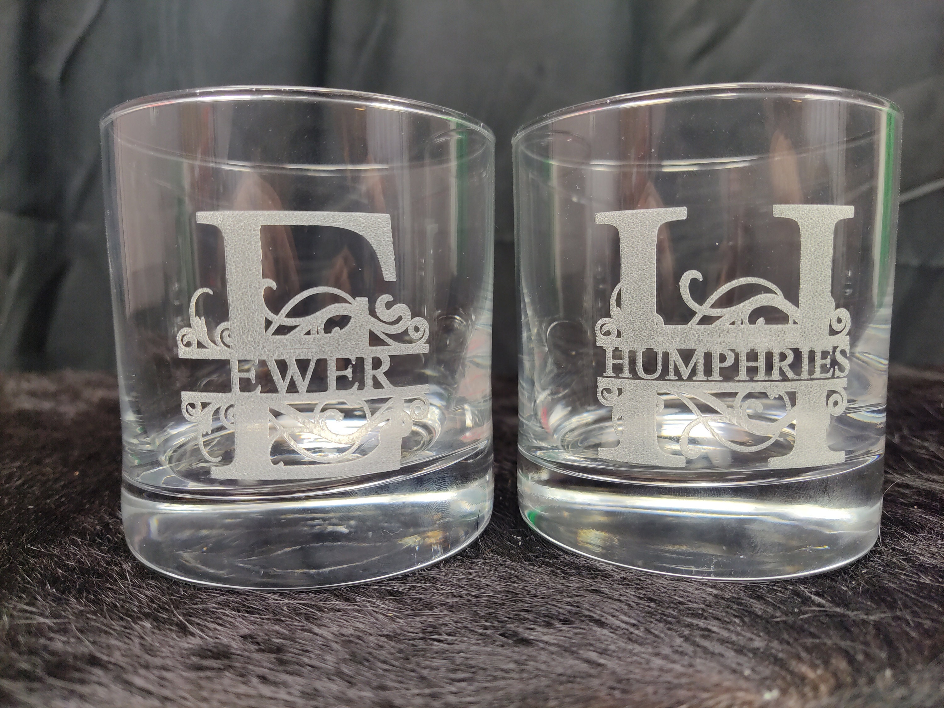 Engraved Rocks Glasses custom!