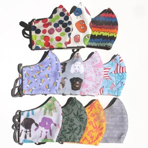 Toddler Face Mask - Designer Face Mask - Kids Cotton Face Mask - Facemask - Face Cover