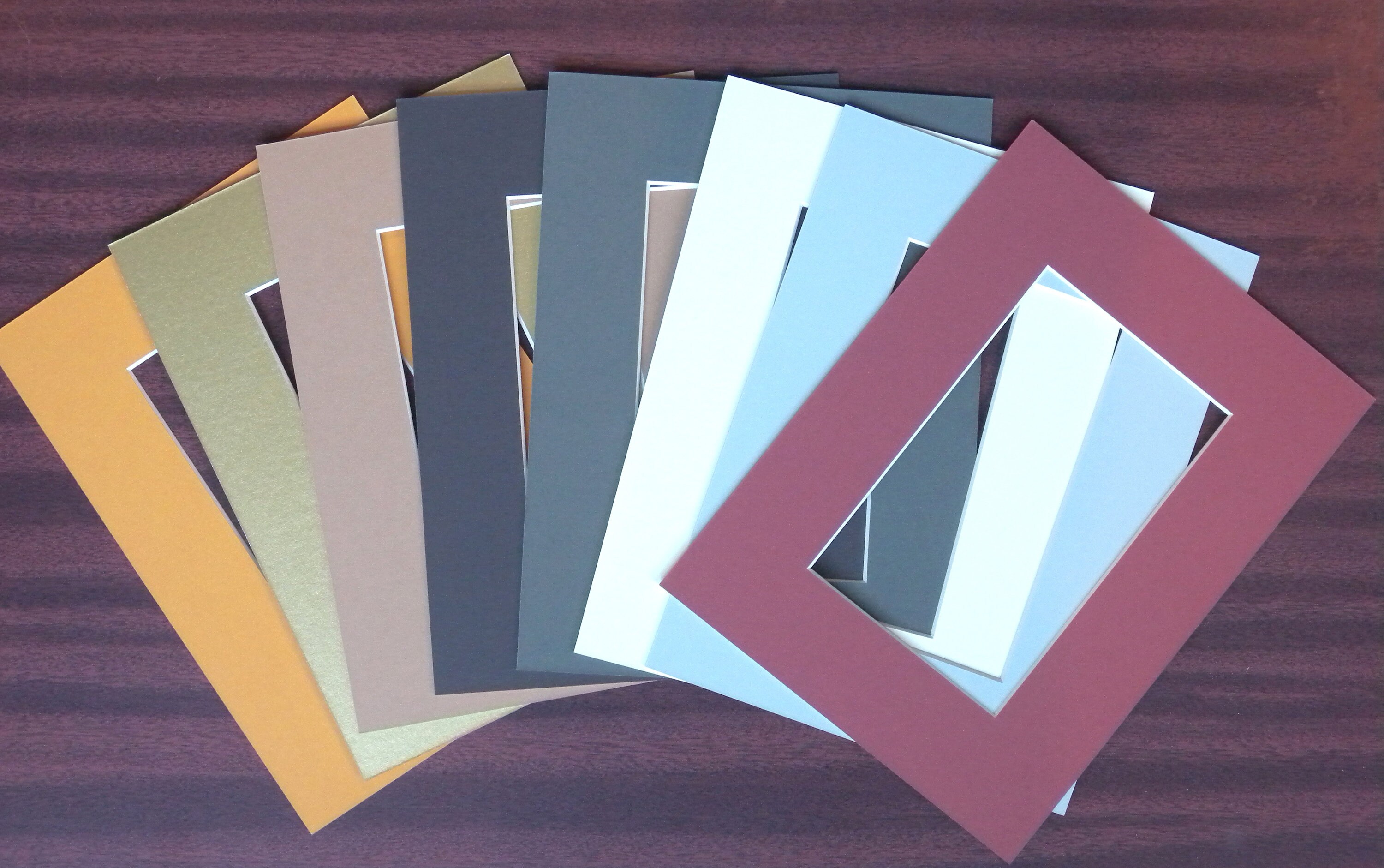 Bevelcut picture mounts/mats Assorted colours. Frame size Etsy Nederland