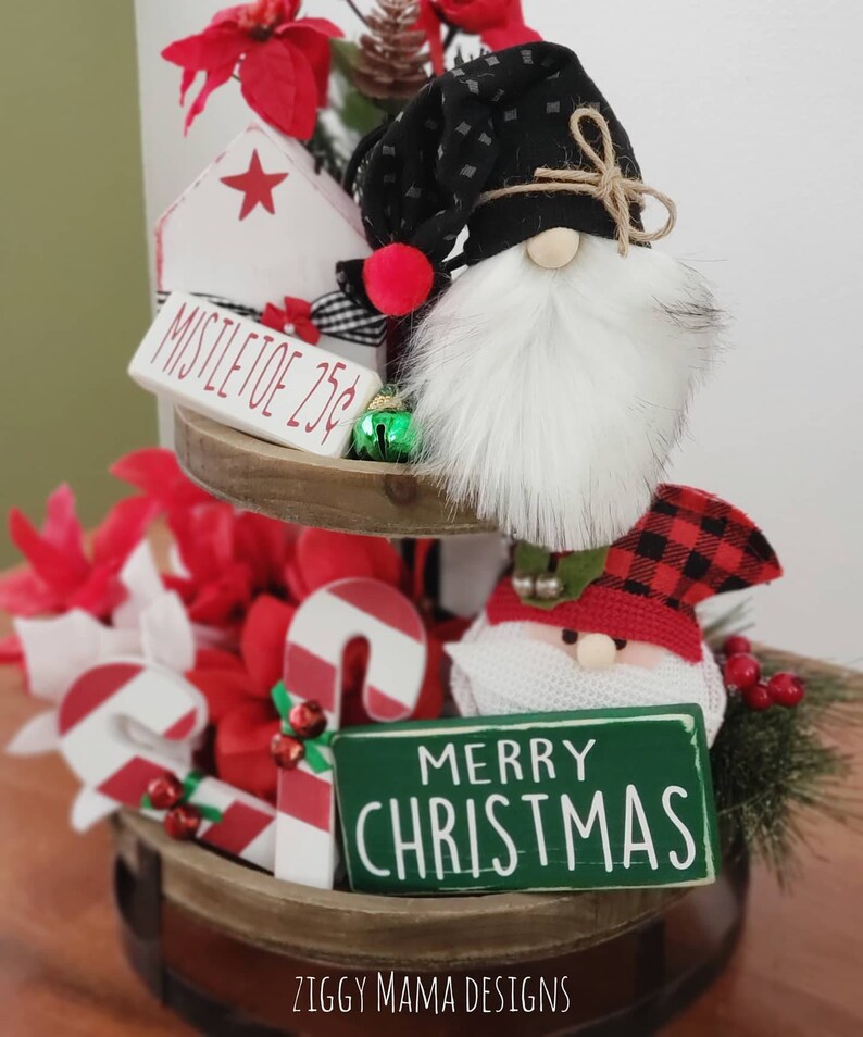 Candy Canes Set of 2 Mini Wood Candy Canes Farmhouse Etsy