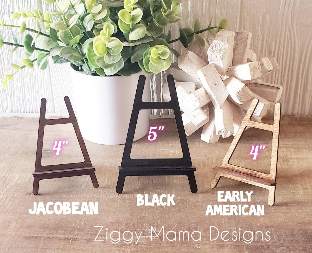 Easels, 4 or 5, Easels for Tiered Trays or Shelf, Stands for Mini Signs