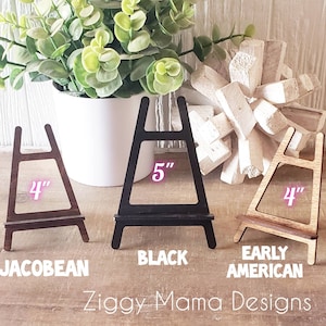 Easel Stand for Wedding Sign > Stainable Wooden Floor Easel