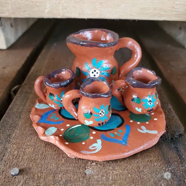 Miniature Mexican Style Tea set