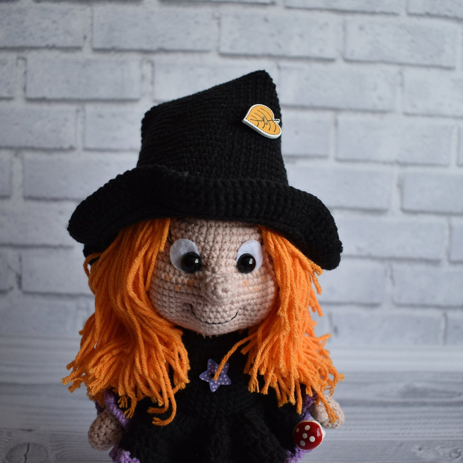 Toy Girl Little Witch Toy Girl Amigurumi Souvenir Toy for Etsy