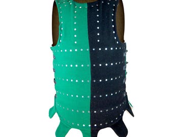 Kusnacht Brigandine Bicolor Body Protection Medieval Armor Body Armor HEMA Armor HMB Armor Buhurt Armor SCA Armor European Armor Larp Armor