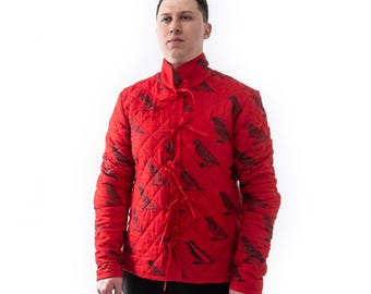 Gambeson with print Padded Jacket Padded Armor Clothing Under Armor Gear European Armor HMB Jacket Buhurt Jacket HEMA Jacket SCA Jacket