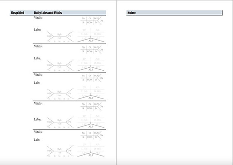 Reusable Report Sheet, Nursing Report, Nurse Brainsheet, Medsurg Etsy