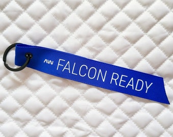 FALCON ROCKET - Flight Ribbon, Keyring, Key Chain, Key Ring, Flight Tag, Remove Before Flight, Nasa, SpaceX, Falcon 9, Starship