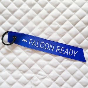 FALCON ROCKET - Flight Ribbon, Keyring, Key Chain, Key Ring, Flight Tag, Remove Before Flight, Nasa, SpaceX, Falcon 9, Starship