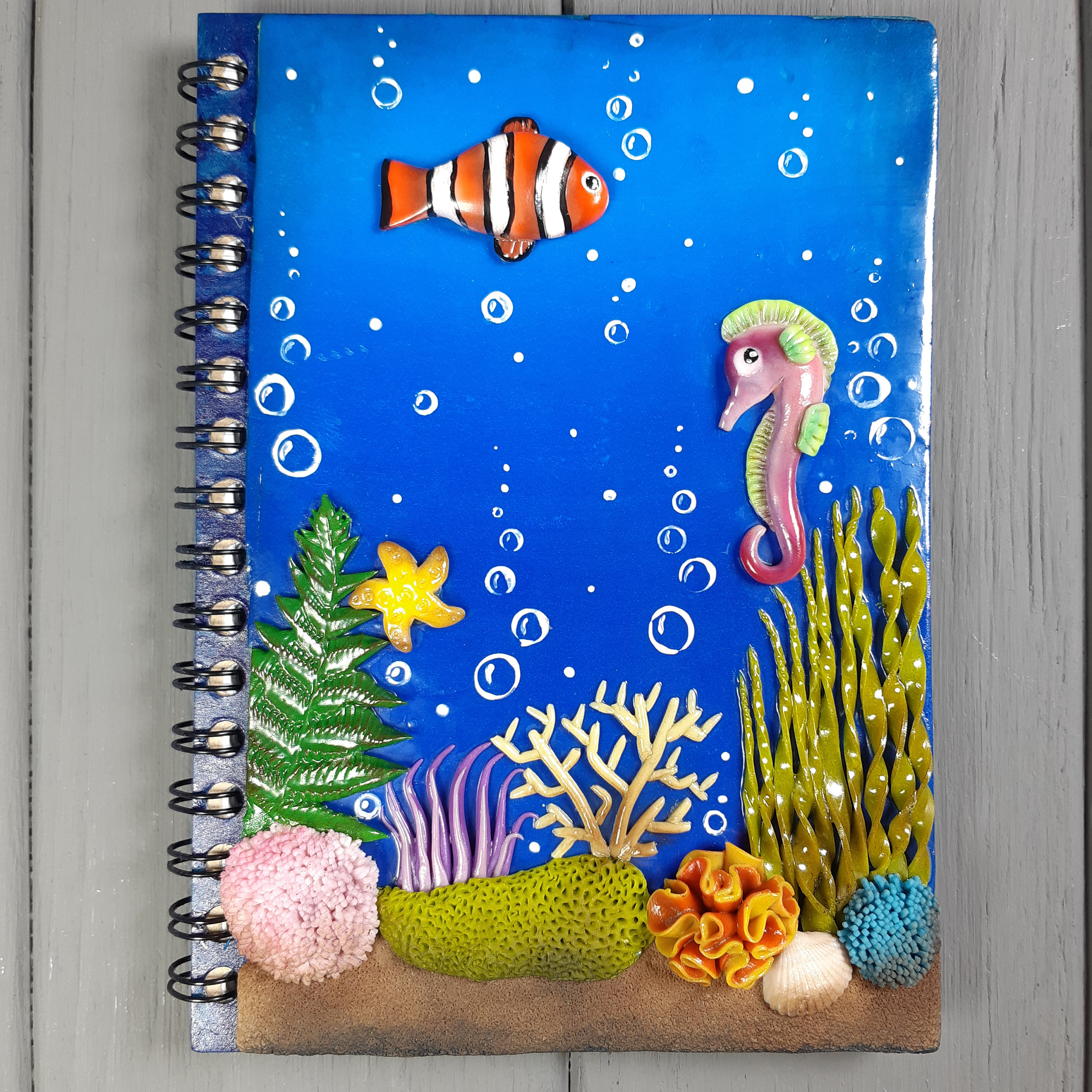 Personalized notebook. Customized notebook. Handmade vintage Etsy