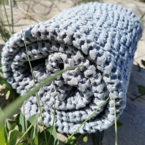 Linen Waffle Blanket – Baby Blanket, Stroller Blanket, Linen Throw, Swaddle, Baby Shower Gift