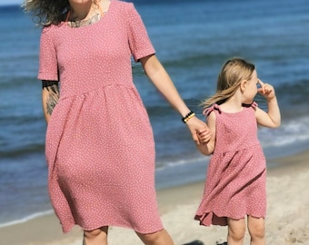 Musselin Kleid / Musselin Kleid / Sommerkleid / Baumwolle Kleid / Musselin Kleid