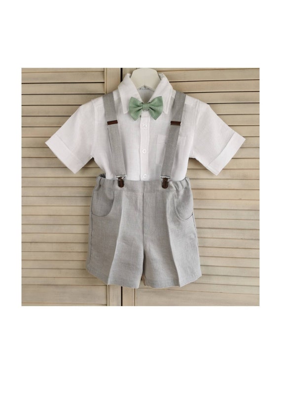 Toddler Tailored Summer Suit / Child Birthday Party / Wedding  / Page Boy Shorts Suit