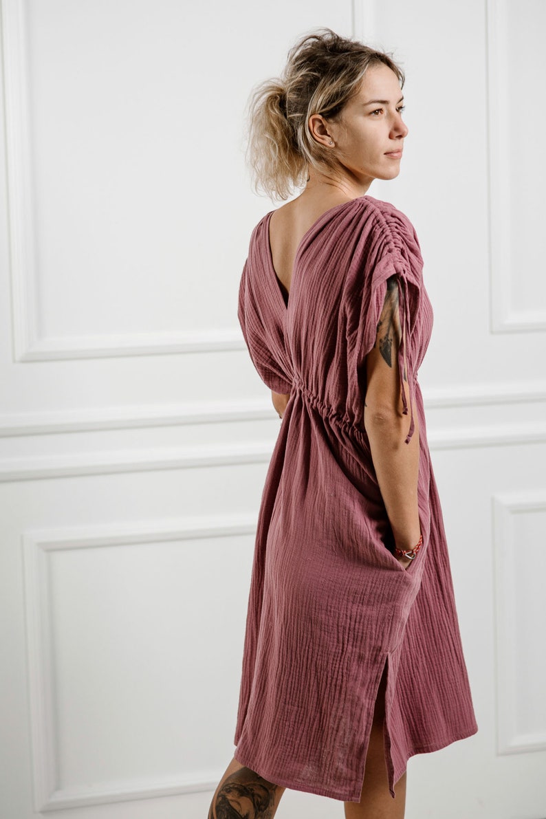 Double Gauze Dress Boho Muslin Dress Cotton Dress DRESS Etsy Canada