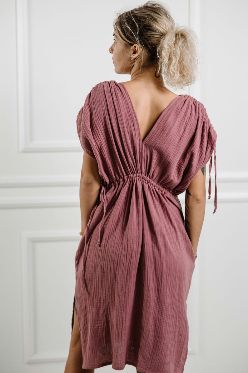 Double Gauze Dress Boho Muslin Dress Cotton Dress DRESS Etsy