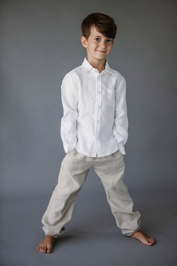 Boy's Linen Pants / Toddlers Linen outfit / Linen pants for kids
