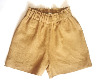 Linen shorts, Linen  shorts for woman