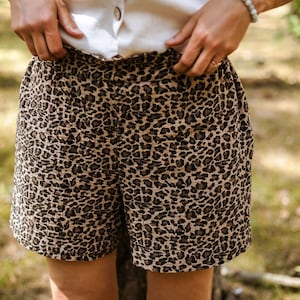 Women&#39;s Double Gauze Shorts – Organic Cotton Muslin, Boho Summer Essential