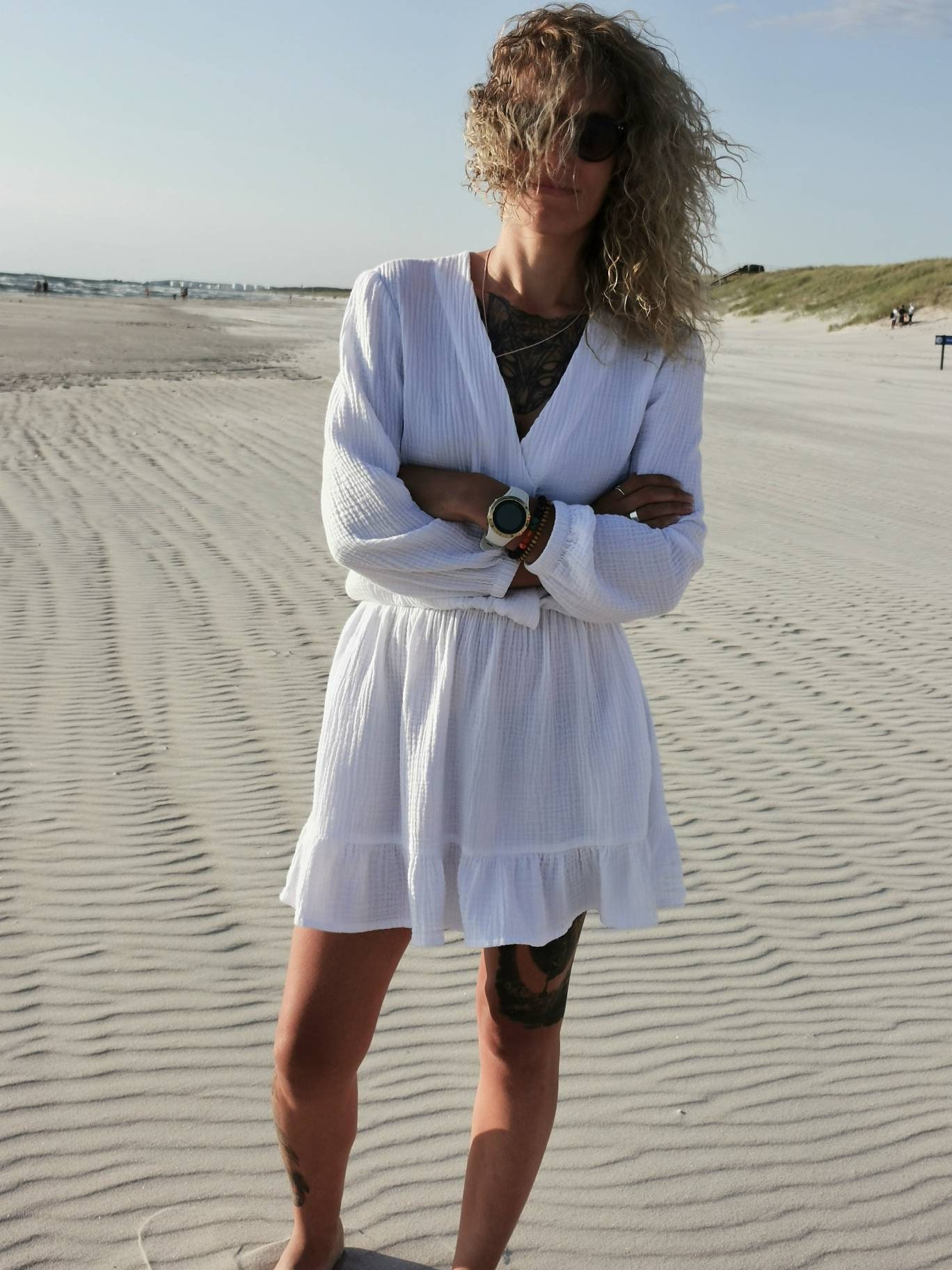 Robe longue double gaze new arrivals