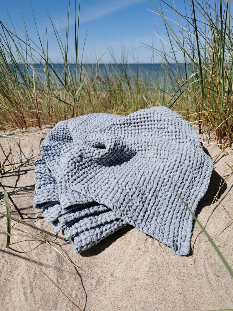 Linen waffle blanket Baby blanket Linen throw blanket Etsy