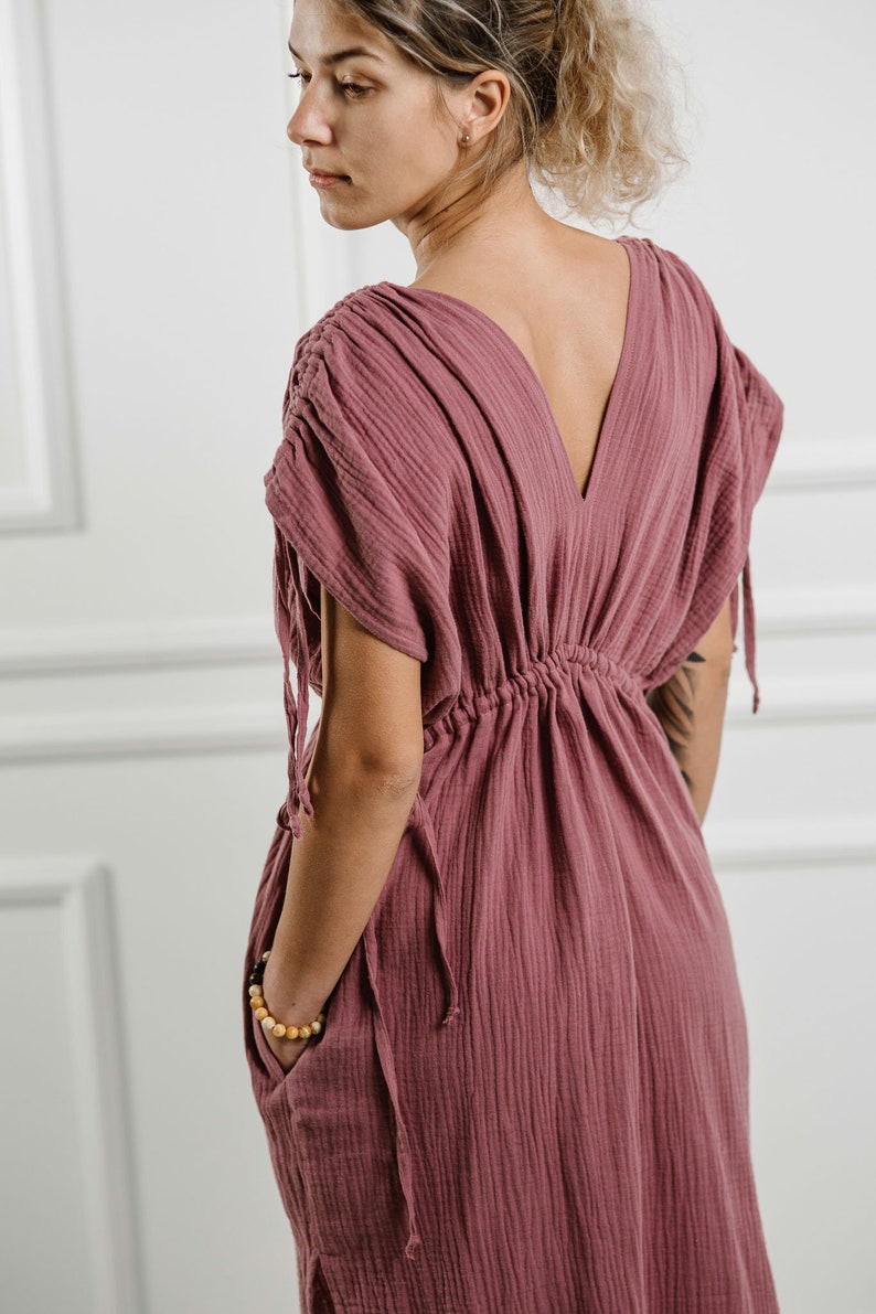 Double Gauze Dress Boho Muslin Dress Cotton Dress DRESS Etsy Canada